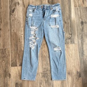 Light Blue Distressed Women’s Jeans
